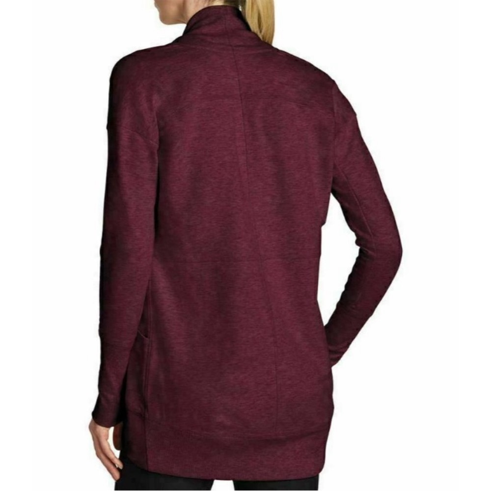 Eddie Bauer Camp Fleece Wrap Cardigan Sweater - Picture 2 of 9